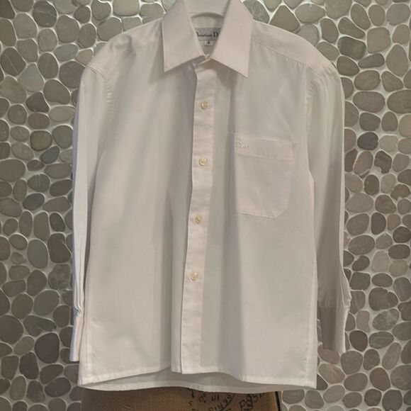 Christian Dior boy’s white button-down shirt - size 8 - Picture 1 of 8
